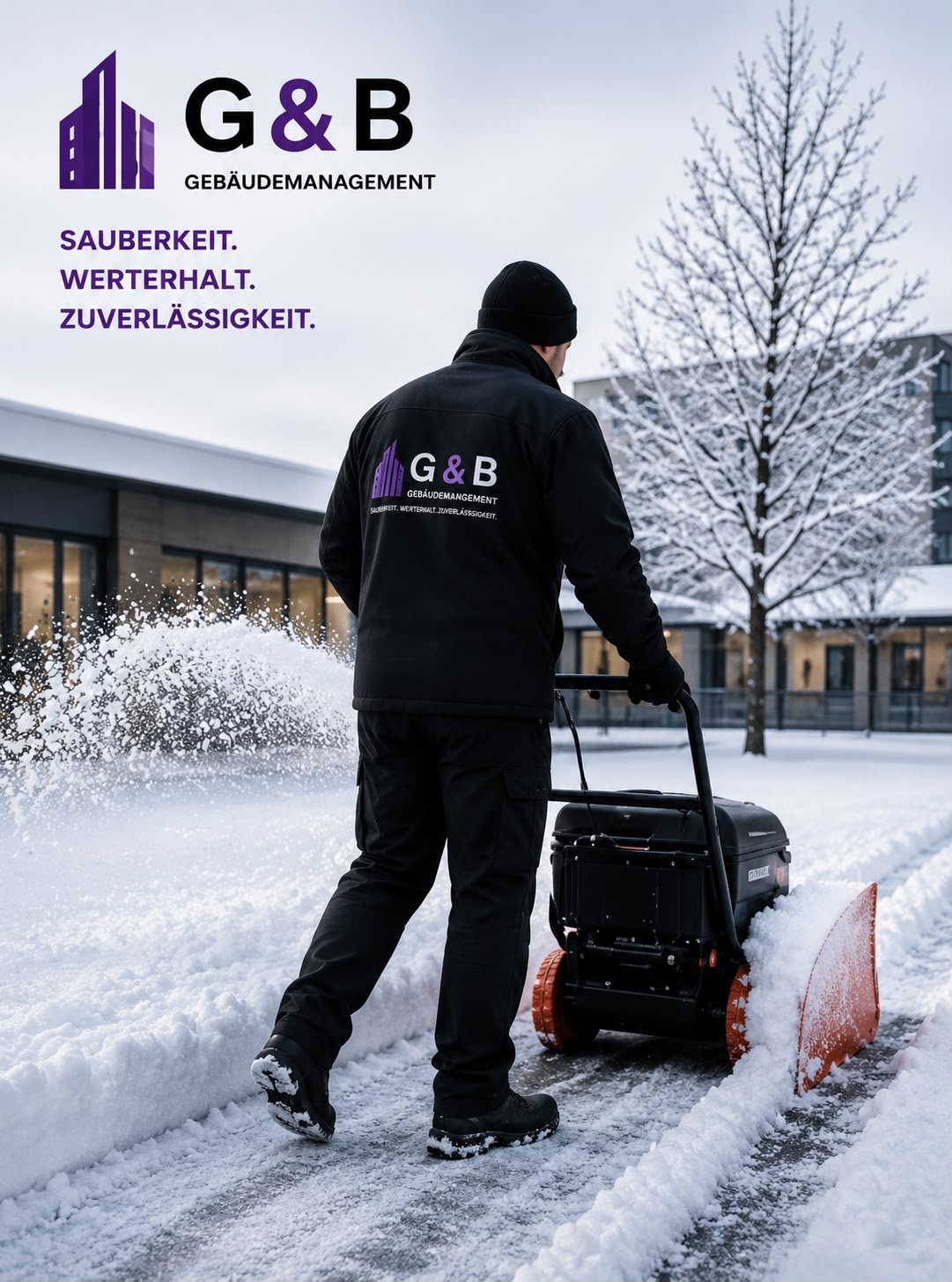 G&B Mitarbeiter im Winterdienst